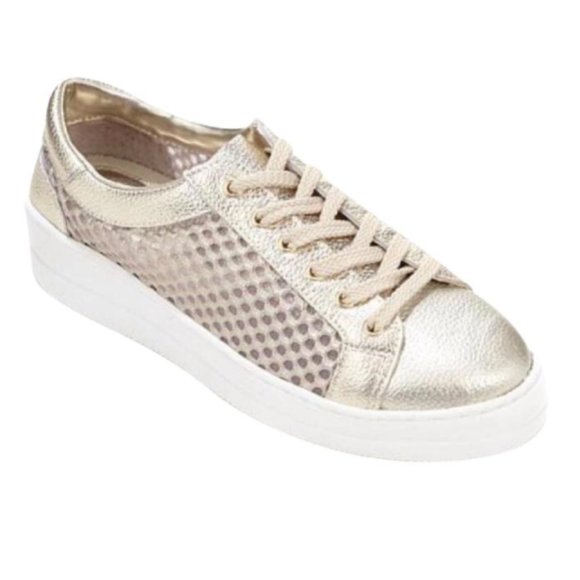 Steven By Steve Madden Shoes - STEVEN By Steve Madden Napa Gold Sneakers Size 9